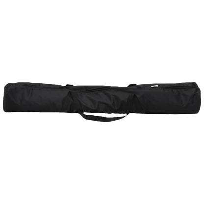 vidaXL Support de toile de fond noir 254x243 cm acier