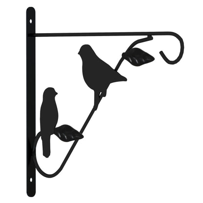 vidaXL Supports de panier suspendu avec jardinières 4 pcs noir acier