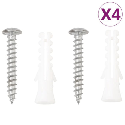 vidaXL Supports de panier suspendu avec jardinières 4 pcs noir acier