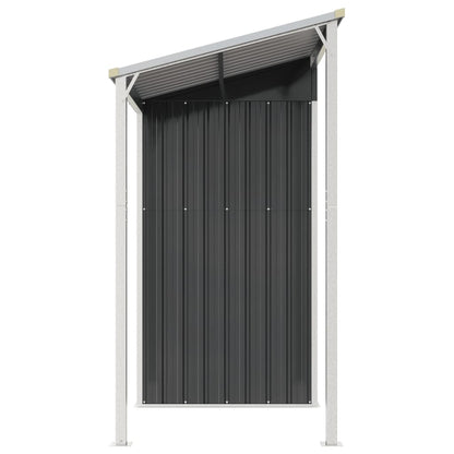 vidaXL Abri de jardin avec toit prolongé anthracite 277x110,5x181 cm