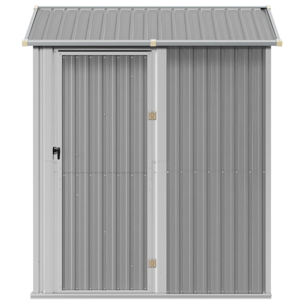 vidaXL Abri de jardin gris clair 192x152,5x237 cm acier galvanisé