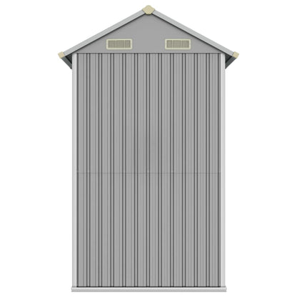 vidaXL Abri de jardin gris clair 192x152,5x237 cm acier galvanisé