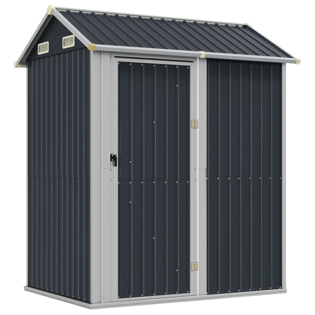 vidaXL Abri de jardin anthracite 192x152,5x237 cm acier galvanisé