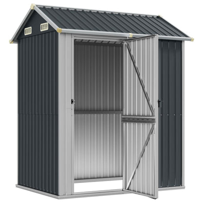 vidaXL Abri de jardin anthracite 192x152,5x237 cm acier galvanisé