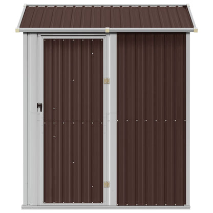 vidaXL Abri de jardin marron 192x152,5x237 cm acier galvanisé