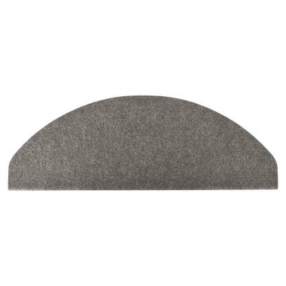 vidaXL Tapis d'escalier auto-adhésifs 10 pcs gris 56x17x3 cm