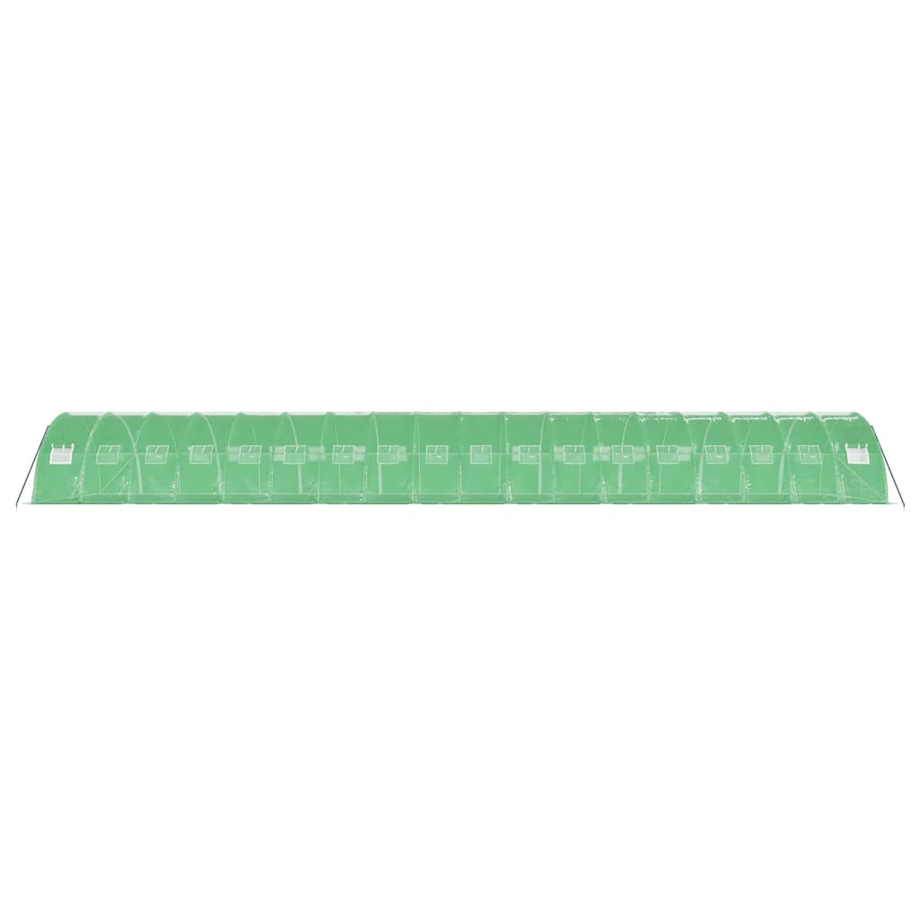 vidaXL Serre avec cadre en acier vert 72 m² 18x4x2 m