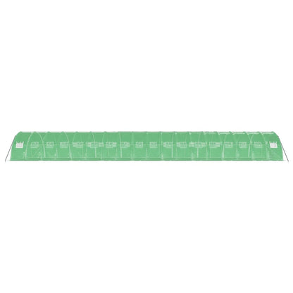 vidaXL Serre avec cadre en acier vert 72 m² 18x4x2 m