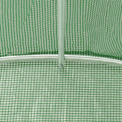 vidaXL Serre avec cadre en acier vert 80 m² 20x4x2 m