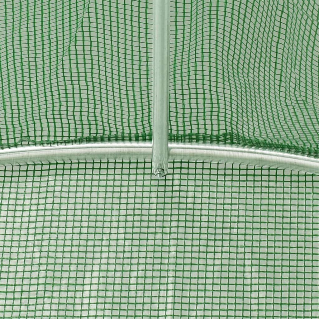 vidaXL Serre avec cadre en acier vert 88 m² 22x4x2 m