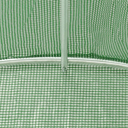 vidaXL Serre avec cadre en acier vert 88 m² 22x4x2 m