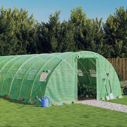 vidaXL Serre avec cadre en acier vert 88 m² 22x4x2 m