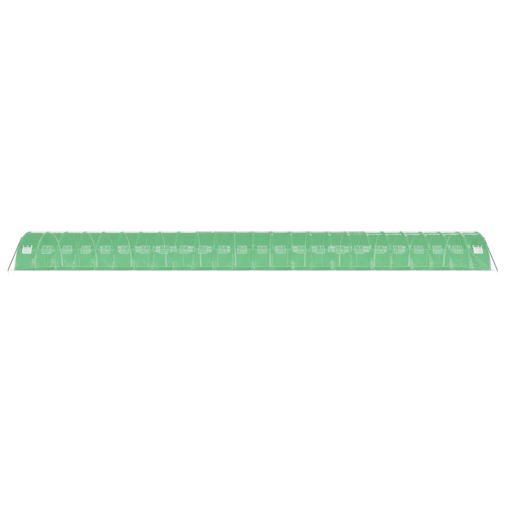 vidaXL Serre avec cadre en acier vert 96 m² 24x4x2 m