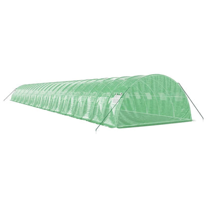vidaXL Serre avec cadre en acier vert 96 m² 24x4x2 m