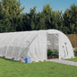 vidaXL Serre avec cadre en acier blanc 24 m² 6x4x2 m