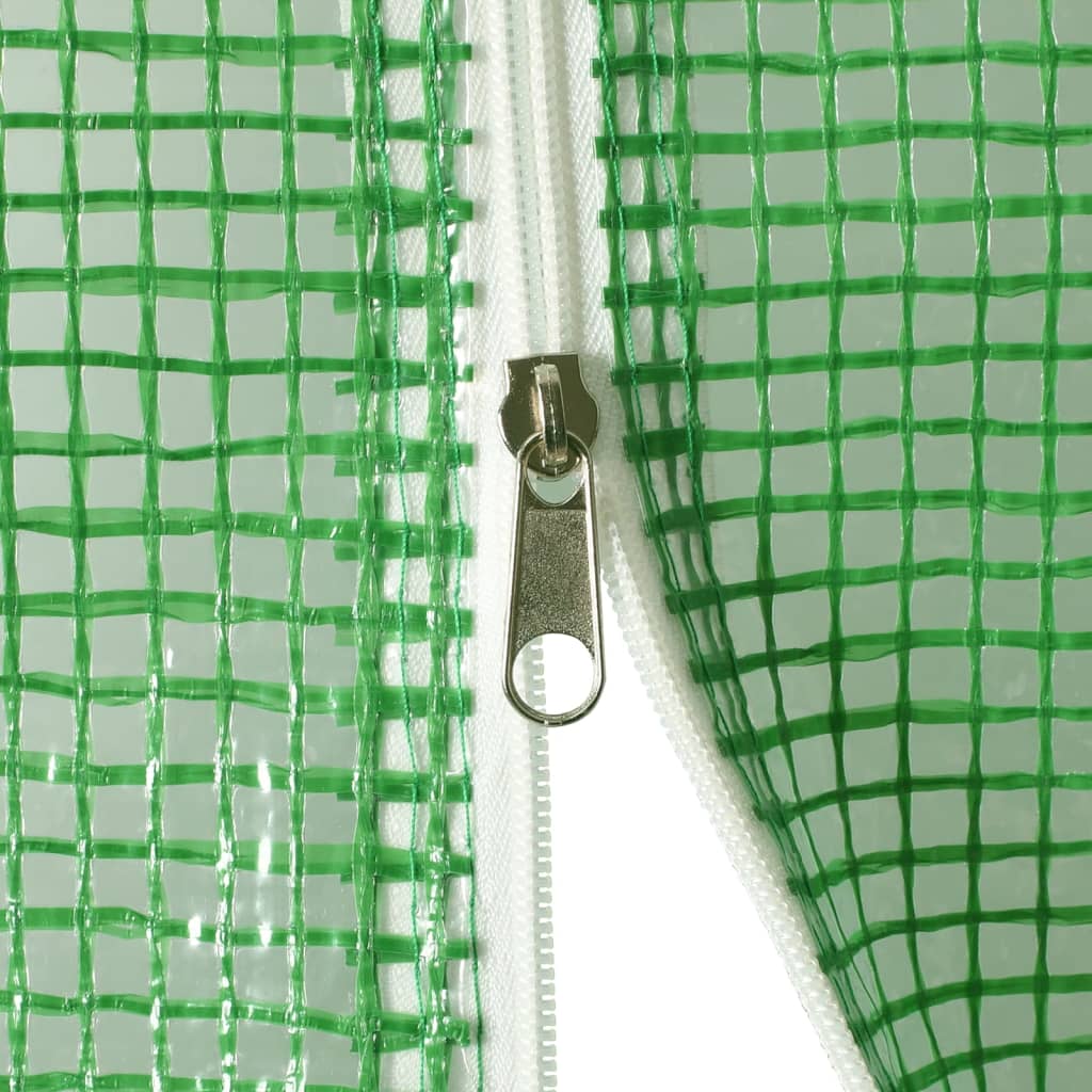 vidaXL Serre avec cadre en acier vert 20 m² 5x4x2,3 m