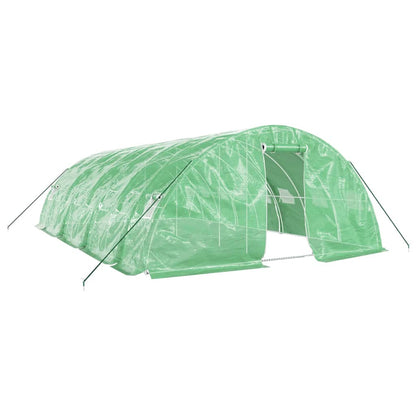 vidaXL Serre avec cadre en acier vert 40 m² 8x5x2,3 m