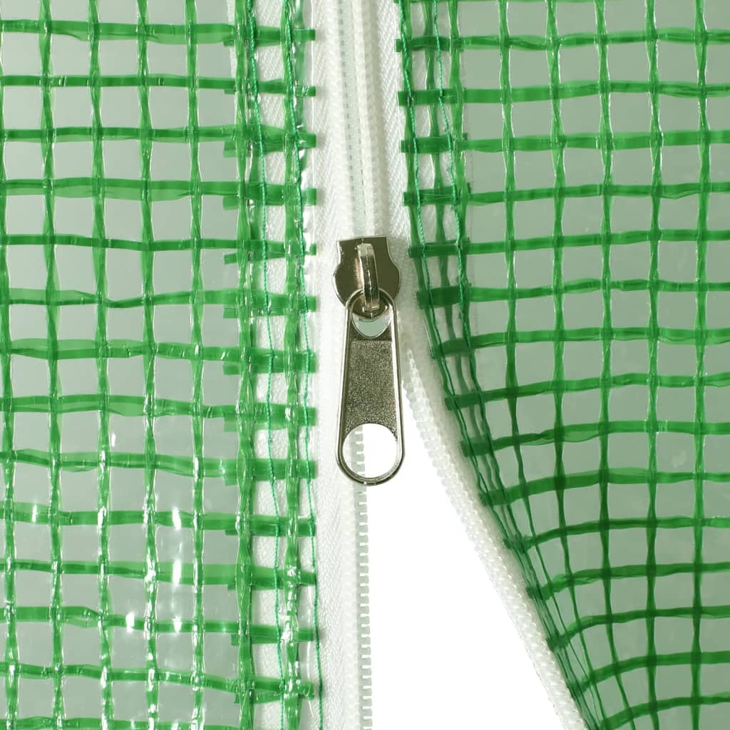 vidaXL Serre avec cadre en acier vert 50 m² 10x5x2,3 m