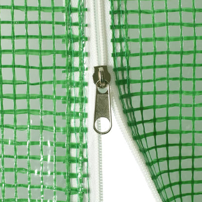 vidaXL Serre avec cadre en acier vert 50 m² 10x5x2,3 m
