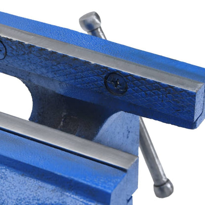 vidaXL Étau d'établi bleu 150 mm fonte