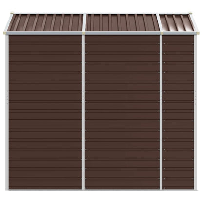 vidaXL Abri de jardin marron 191x215x198 cm acier galvanisé