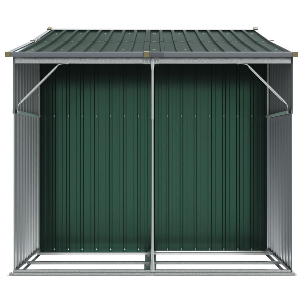 vidaXL Abri de jardin vert 277x192,5x179 cm acier galvanisé