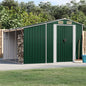 vidaXL Abri de jardin vert 277x279x179 cm acier galvanisé