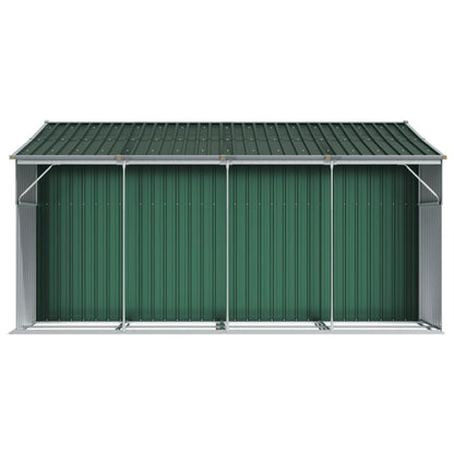vidaXL Abri de jardin vert 277x365,5x179 cm acier galvanisé