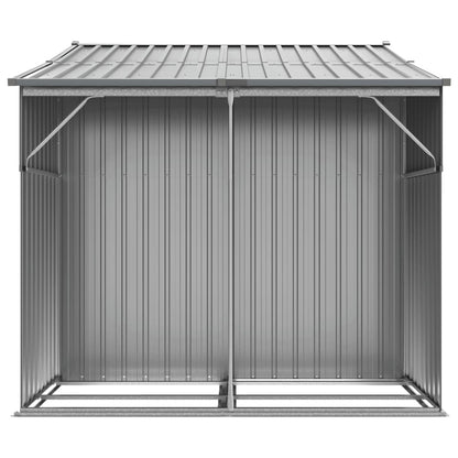 vidaXL Abri de jardin gris 277x192,5x179 cm acier galvanisé