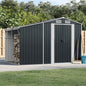 vidaXL Abri de jardin anthracite 277x192,5x179 cm acier galvanisé