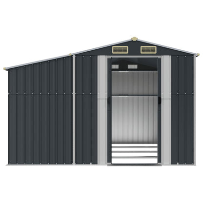 vidaXL Abri de jardin anthracite 277x365,5x179 cm acier galvanisé