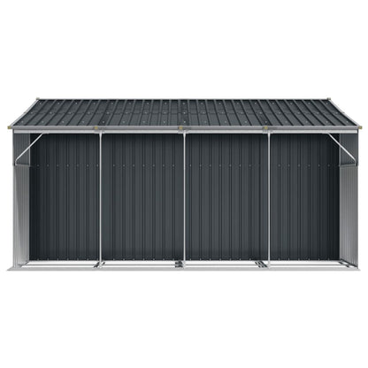vidaXL Abri de jardin anthracite 277x365,5x179 cm acier galvanisé