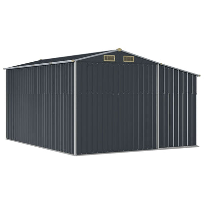 vidaXL Abri de jardin anthracite 277x365,5x179 cm acier galvanisé