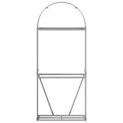 vidaXL Porte-bûches anthracite 80x45x190 cm acier galvanisé