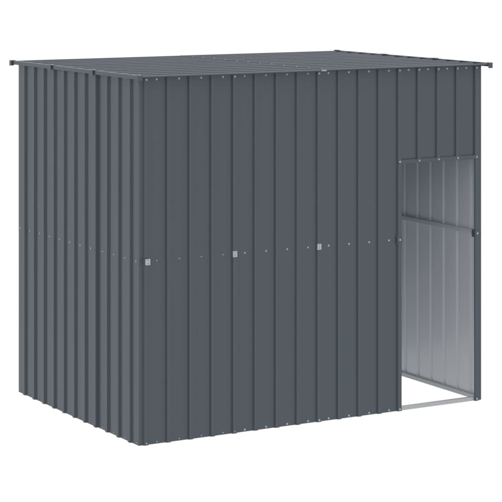 vidaXL Niche pour chien avec toit anthracite 214x153x181 cm