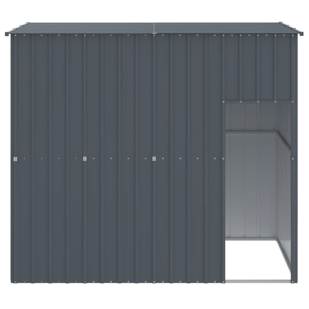 vidaXL Niche pour chien avec toit anthracite 214x153x181 cm