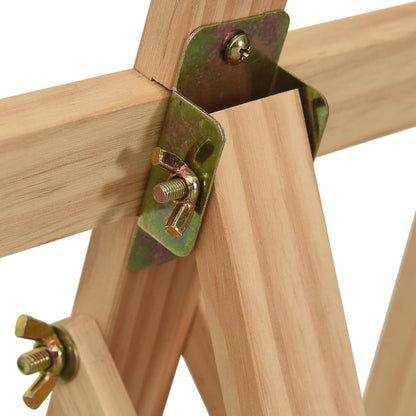 vidaXL Chevalet 53,5x95x127 cm bois de pin massif