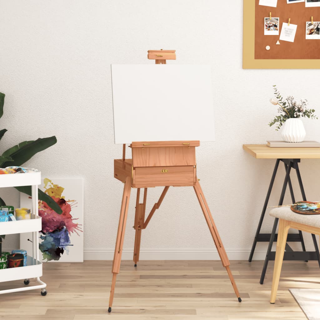 vidaXL Chevalet 81x121x173 cm bois de hêtre massif