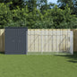 vidaXL Niche pour chien avec cour anthracite 165x455x181 cm