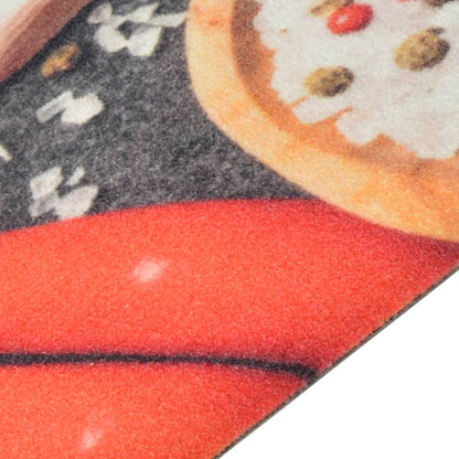 vidaXL Tapis de cuisine lavable impression légumes 45x150 cm velours