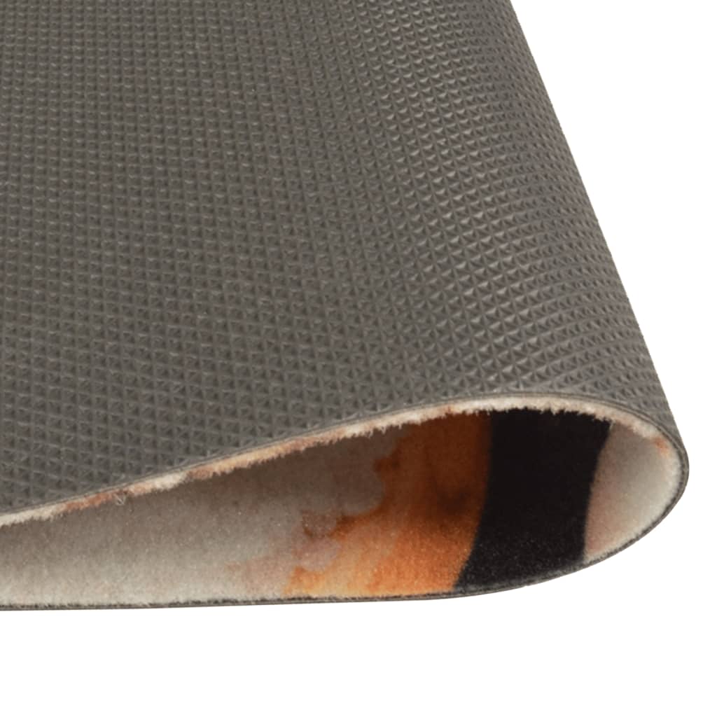 vidaXL Tapis de cuisine lavable impression légumes 45x150 cm velours