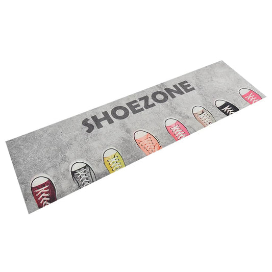 vidaXL Tapis de cuisine lavable impression shoezone 45x150 cm velours