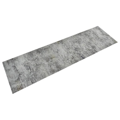 vidaXL Tapis de cuisine lavable impression béton 45x150 cm velours