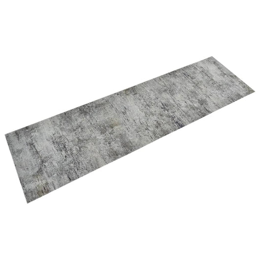 vidaXL Tapis de cuisine lavable impression béton 45x150 cm velours