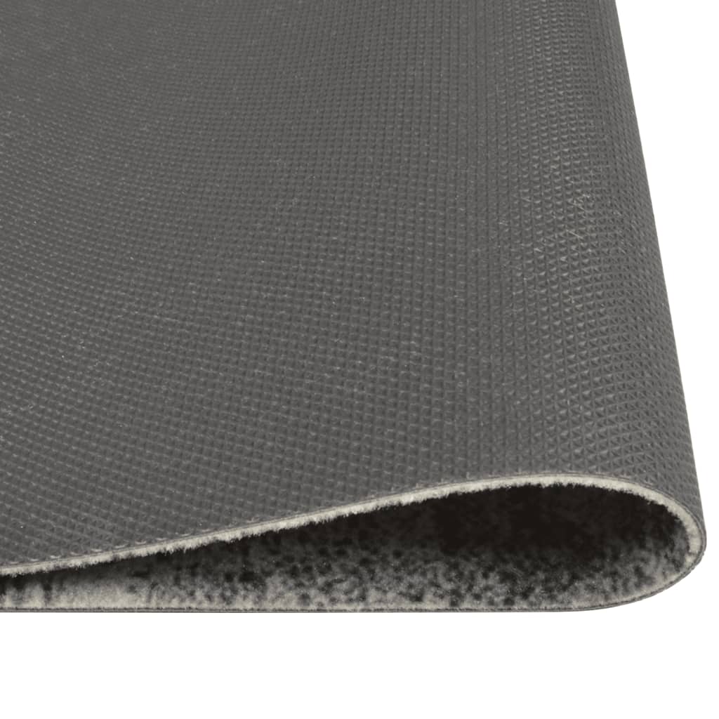vidaXL Tapis de cuisine lavable impression béton 45x150 cm velours
