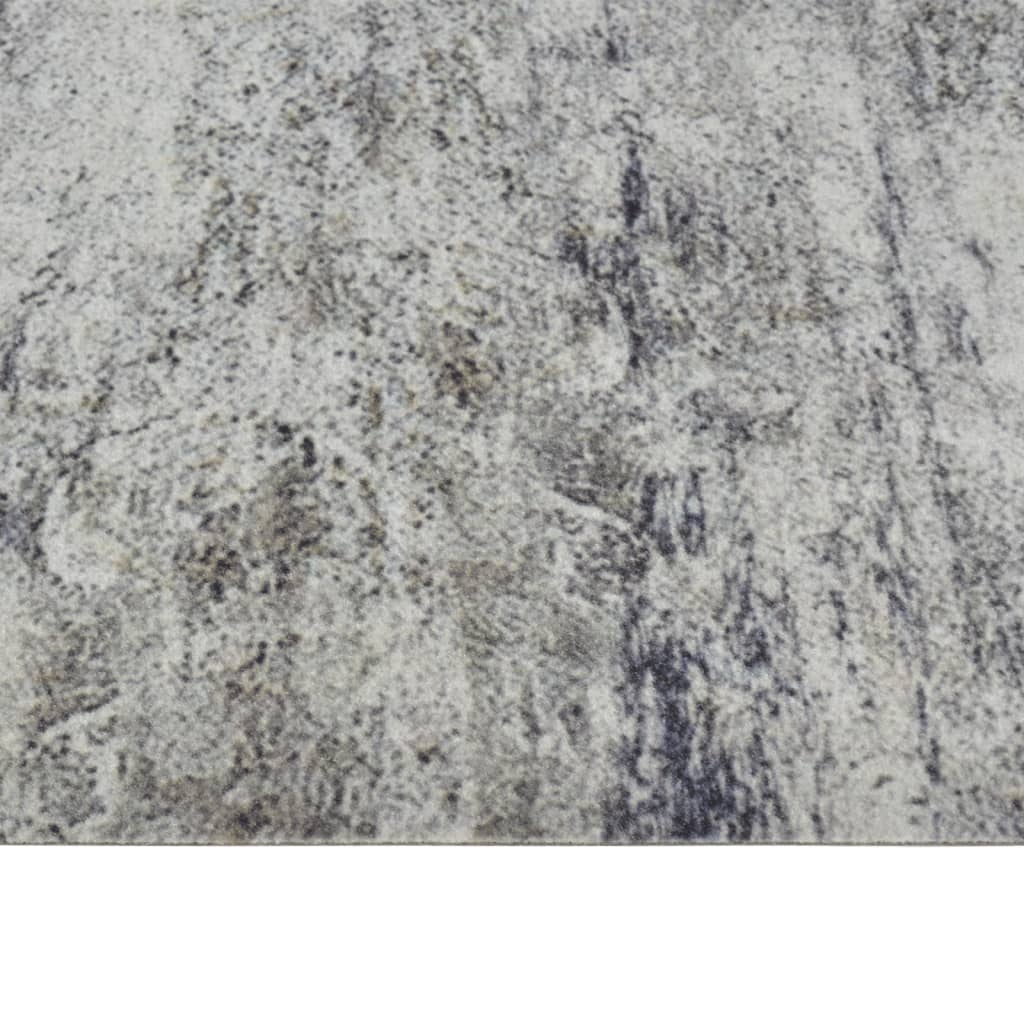 vidaXL Tapis de cuisine lavable impression béton 45x150 cm velours