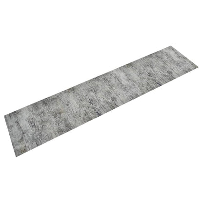 vidaXL Tapis de cuisine lavable impression béton 60x300 cm velours