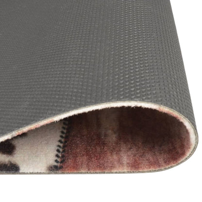 vidaXL Tapis de cuisine lavable impression peau d'animal 45x150 cm