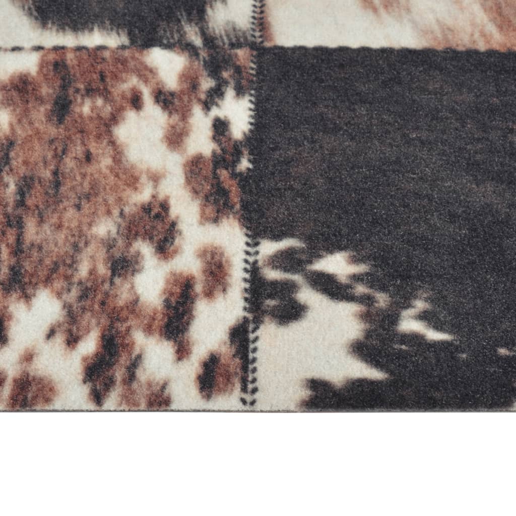 vidaXL Tapis de cuisine lavable impression peau d'animal 45x150 cm