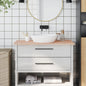 vidaXL Comptoir de salle de bain 100x60x1,5 cm bois massif de hêtre